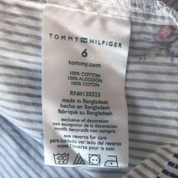 Tommy Hilfiger Floral Stripe Print Tunic Top - Picture 7 of 11